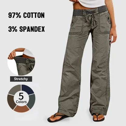 🔥 BESTSELLER | 8PCS $24.99 | Women's High Stretch Mid Rise Straight Pants