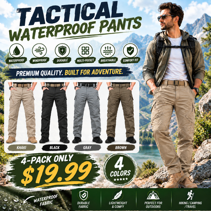 🔥 BESTSELLER | 8PCS $25.99 | Men's waterproof tactical cargo pants