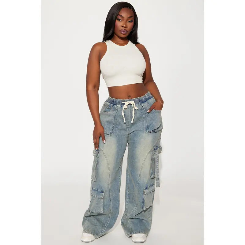 🔥 BESTSELLER | 6PCS $24.99 | Baggy Cargo Jeans