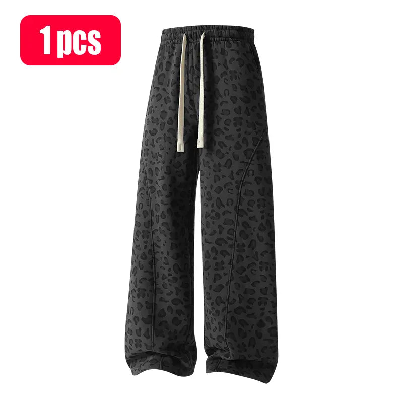 🔥 BESTSELLER | 4PCS $19.95 | Unisex leopard-print casual trousers with side pockets