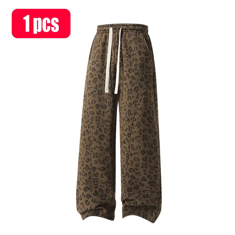 🔥 BESTSELLER | 4PCS $19.95 | Unisex leopard-print casual trousers with side pockets