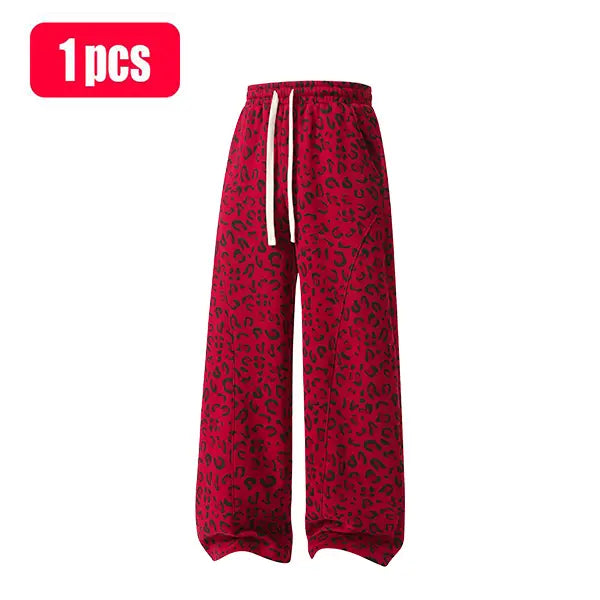 🔥 BESTSELLER | 4PCS $19.95 | Unisex leopard-print casual trousers with side pockets