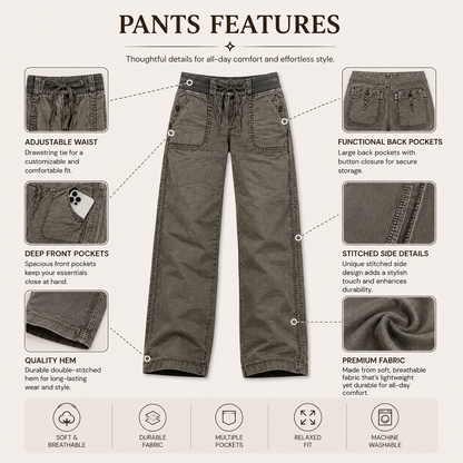 🔥 BESTSELLER | 8PCS $24.99 | Women's High Stretch Mid Rise Straight Pants