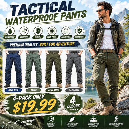 🔥 BESTSELLER | 8PCS $25.99 | Men's waterproof tactical cargo pants